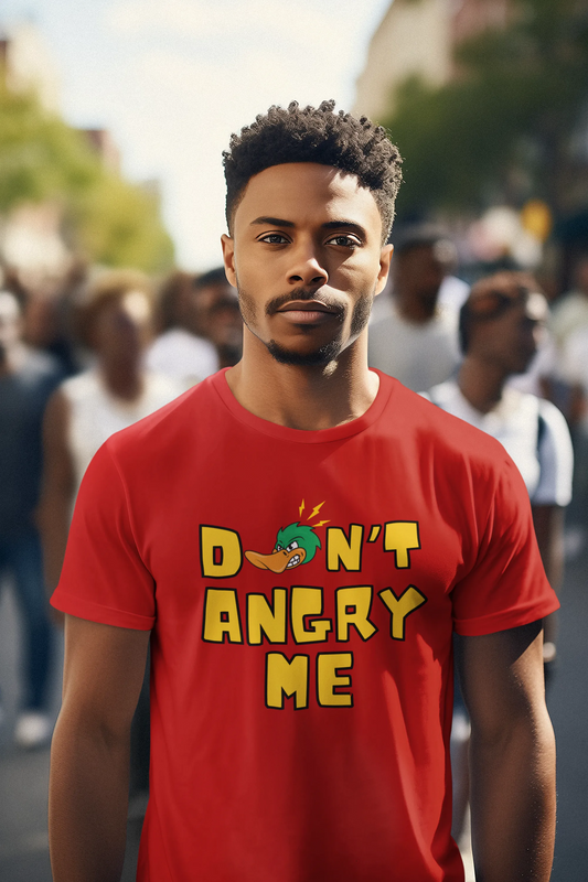 "Don’t Angry Me – Angry Duck Attitude T-Shirt" | Men’s T-shirt for Animal Lovers