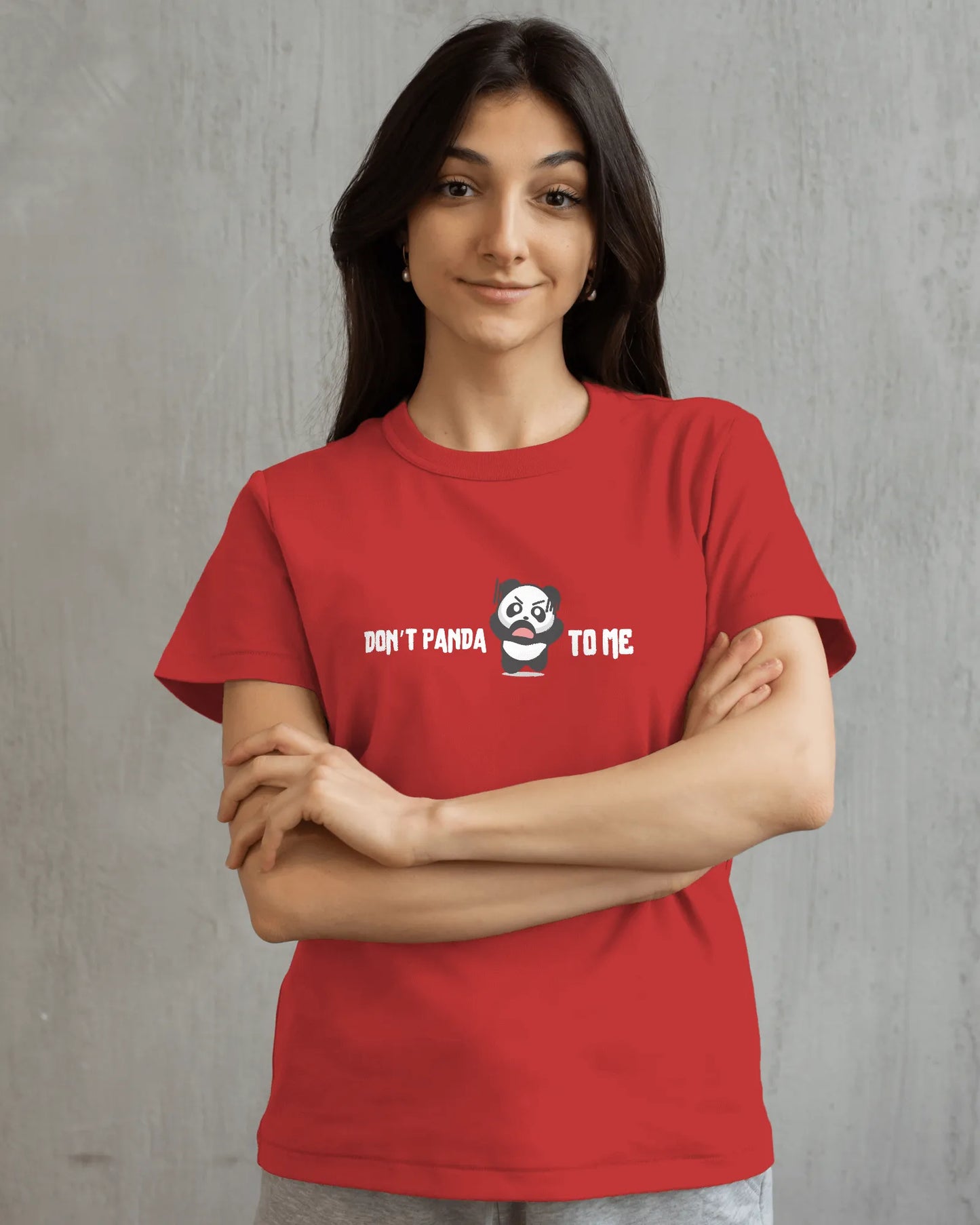 "Don’t Panda to Me T-Shirt – Funny Angry Panda Graphic Tee" | Women’s T-shirt for Cartoon Lovers