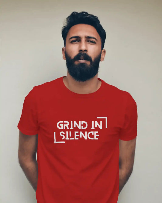 "Grind In Silence" | Men’s Motivational T-shirt