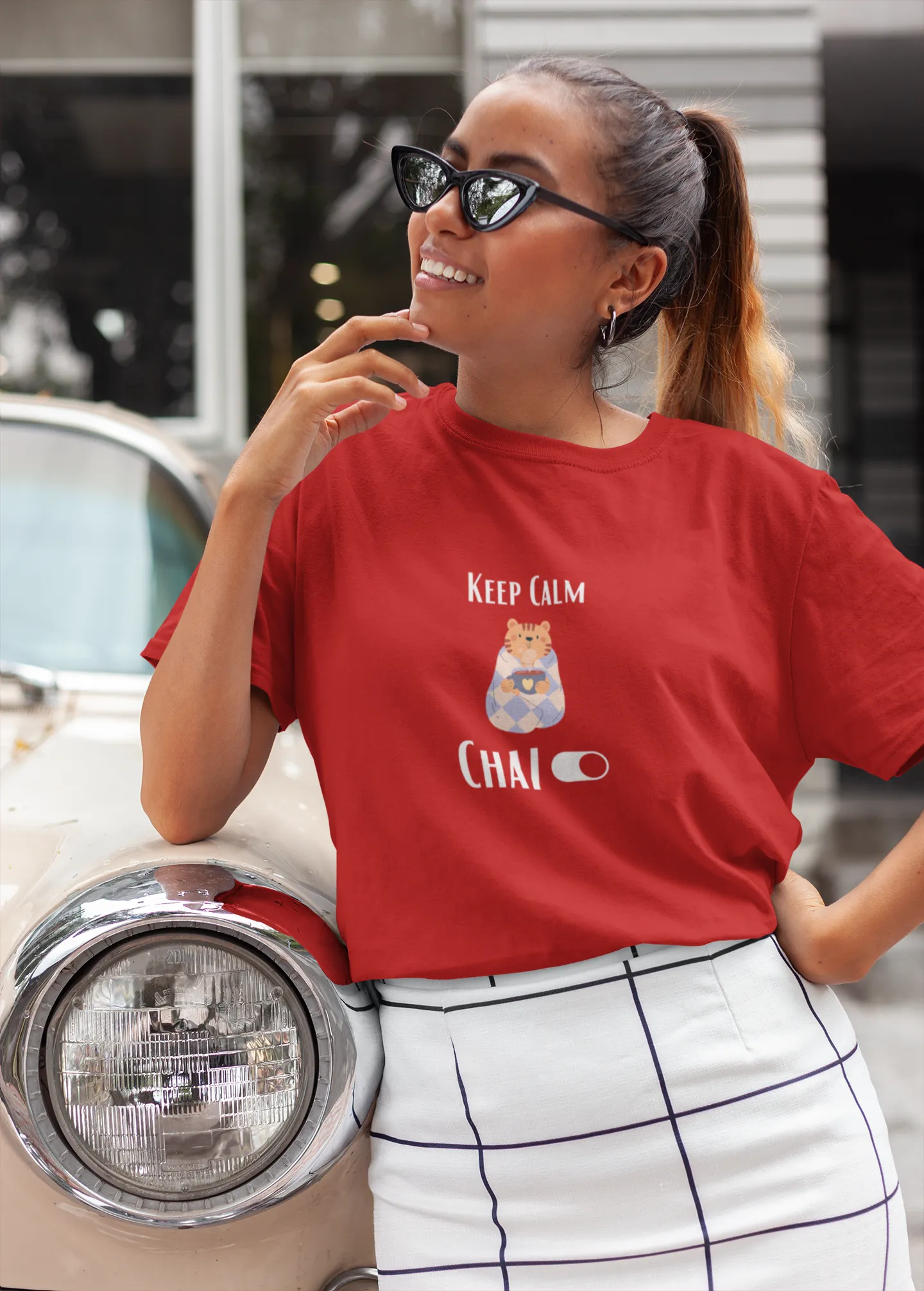 "Keep Calm - Chai" | Women’s T-shirt for Tea Lovers
