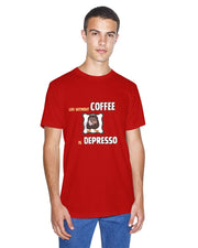 "Life Without Coffee Is Depresso" | Men’s Coffee Lovers T-shirt