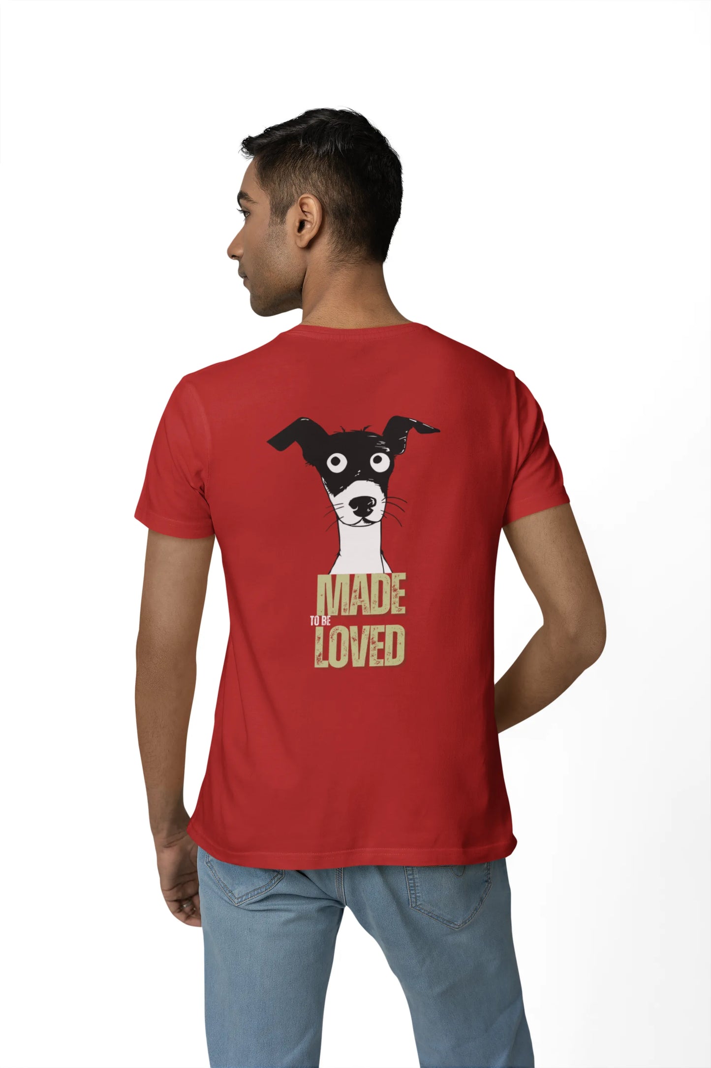 Made to Be Loved – Loyal Rescue Dog T-Shirt for Men