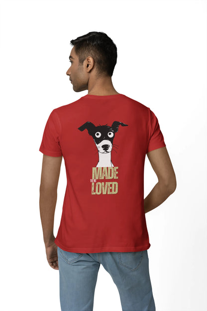Made to Be Loved – Loyal Rescue Dog T-Shirt for Men