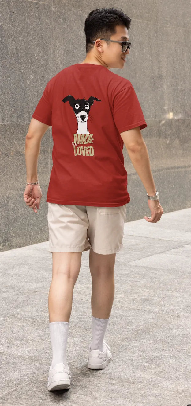Made to Be Loved – Loyal Rescue Dog T-Shirt for Men