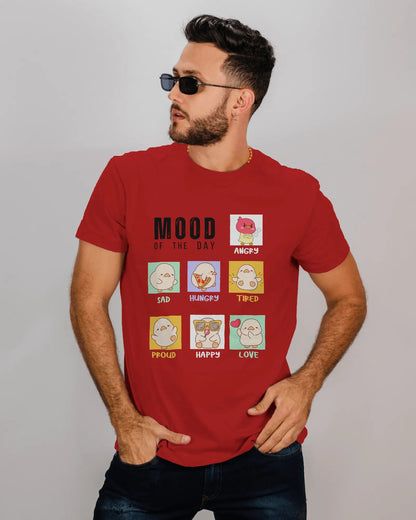 "Mood Chick Emotions T-Shirt – Cute Kawaii Cartoon Tee" | Men’s T-shirt for Animal Lovers