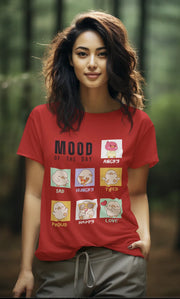 "Mood Chick Emotions T-Shirt – Cute Kawaii Cartoon Tee" | Women’s T-shirt for Animal Lovers