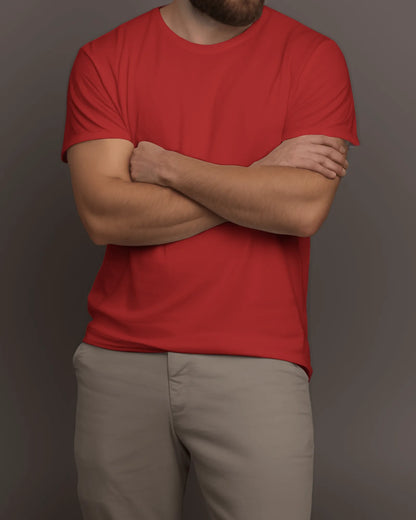 "M" - Men’s Regular Fit Solid T-shirt