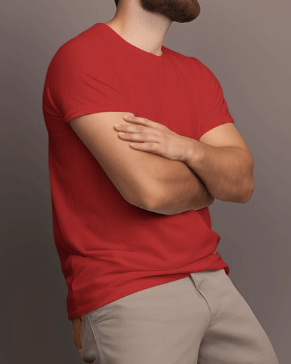"M" - Men’s Regular Fit Solid T-shirt