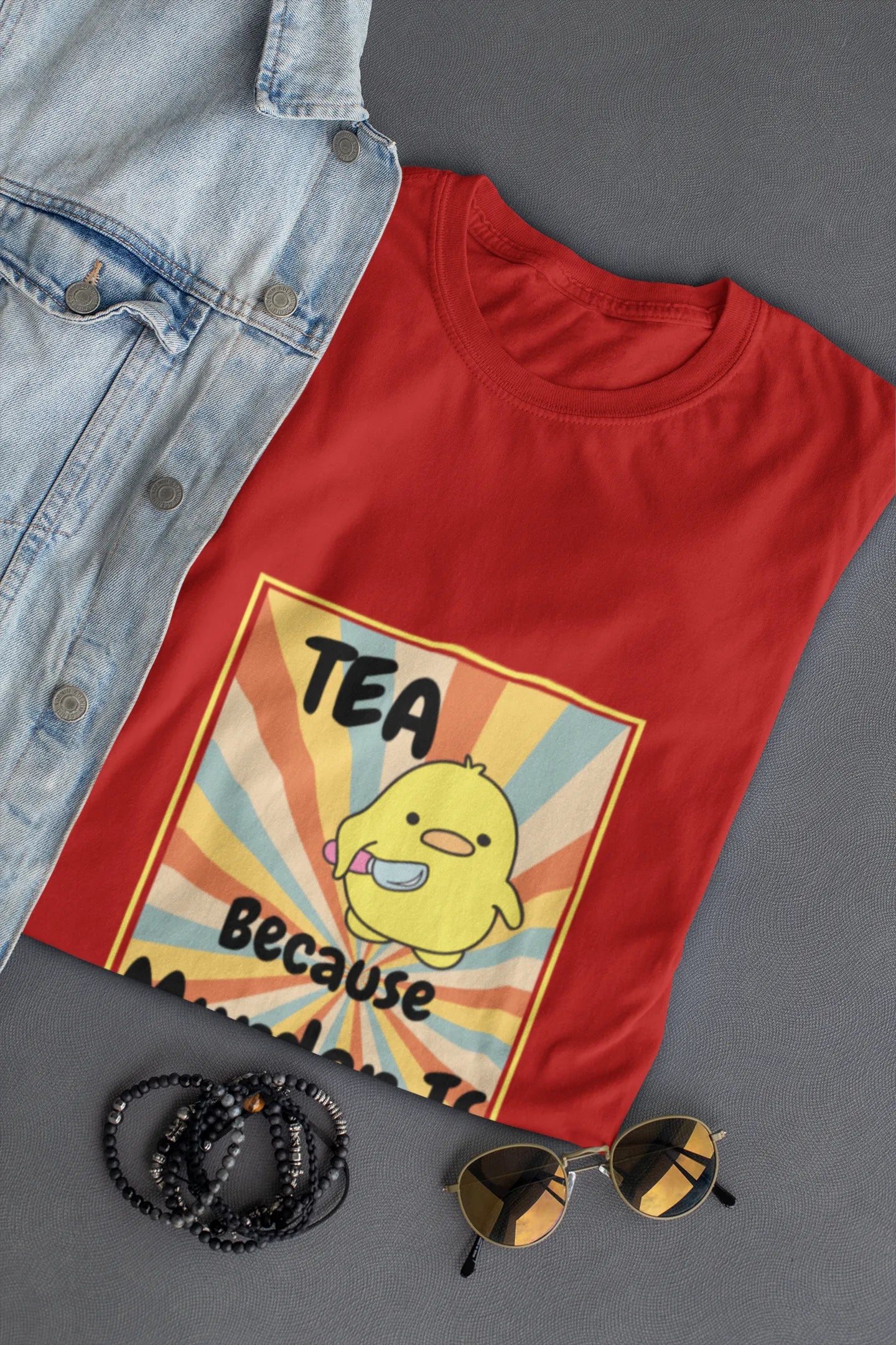 "Tea - Because Murder is Illegal" | Men’s T-shirt for Tea Lovers