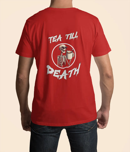 "Tea Till Death" | Men’s T-shirt for Tea Lovers