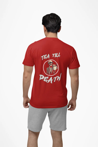 "Tea Till Death" | Men’s T-shirt for Tea Lovers