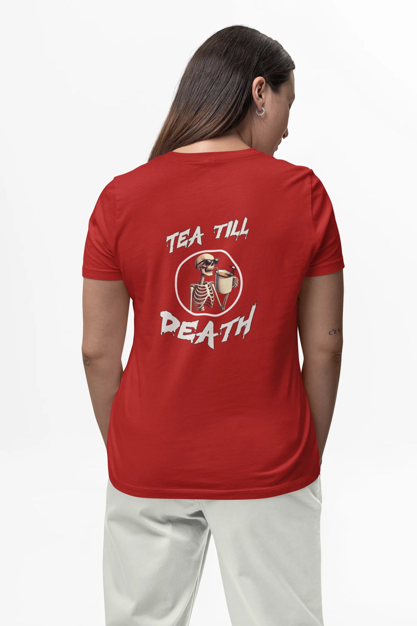 "Tea Till Death" | Women’s T-shirt for Tea Lovers