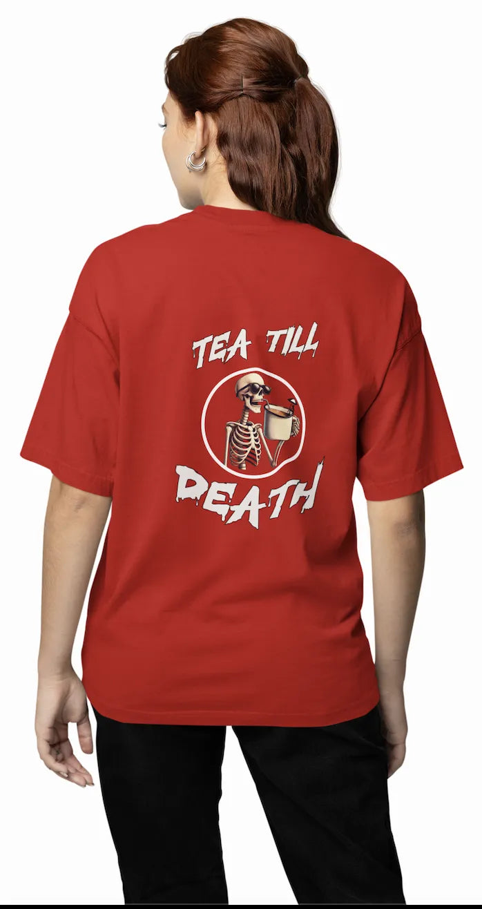 "Tea Till Death" | Women’s T-shirt for Tea Lovers