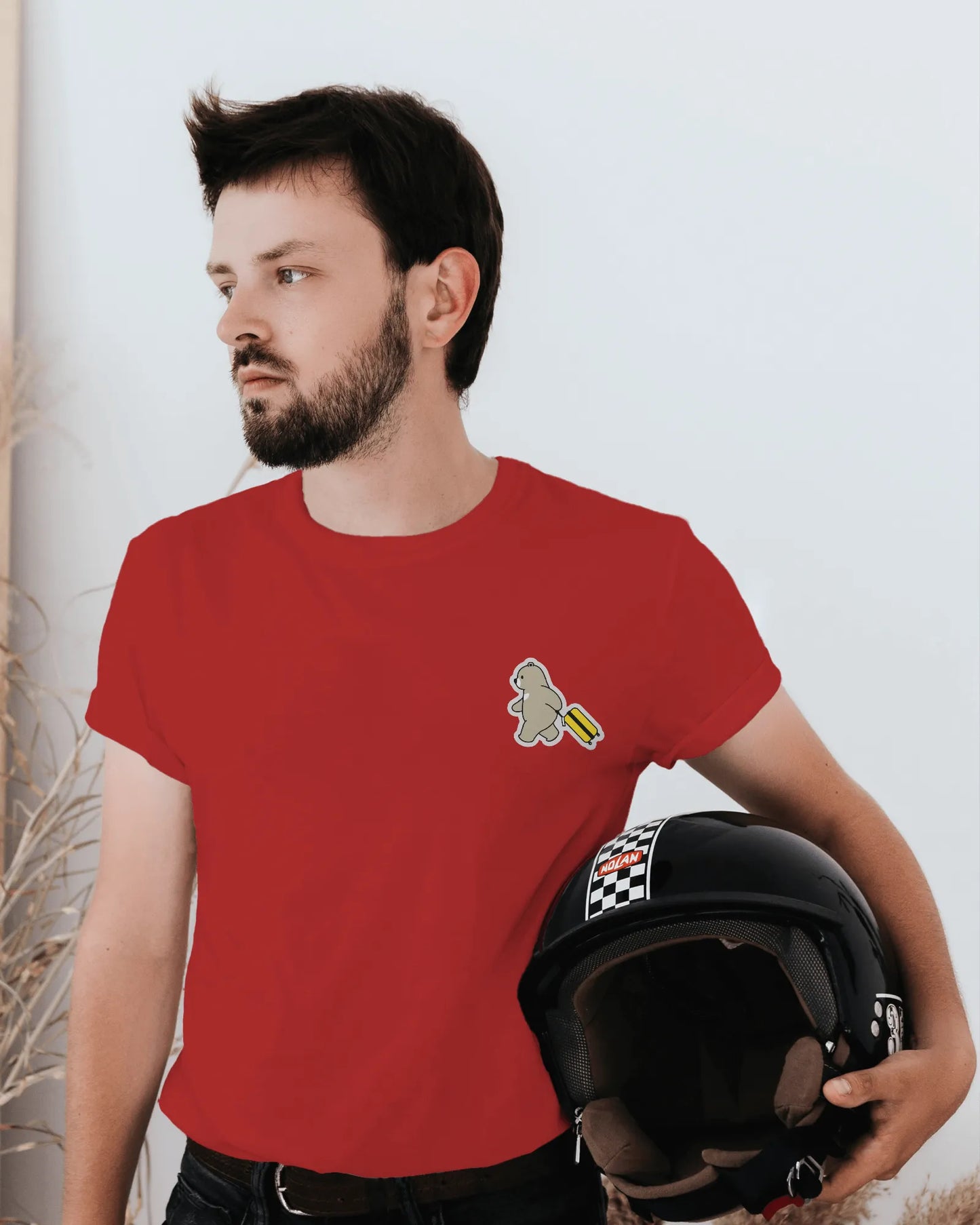 "Wander Bear – Playful Travel Bear T-Shirt for Those Who Love Adventures" | Men’s T-shirt for Animal Lovers