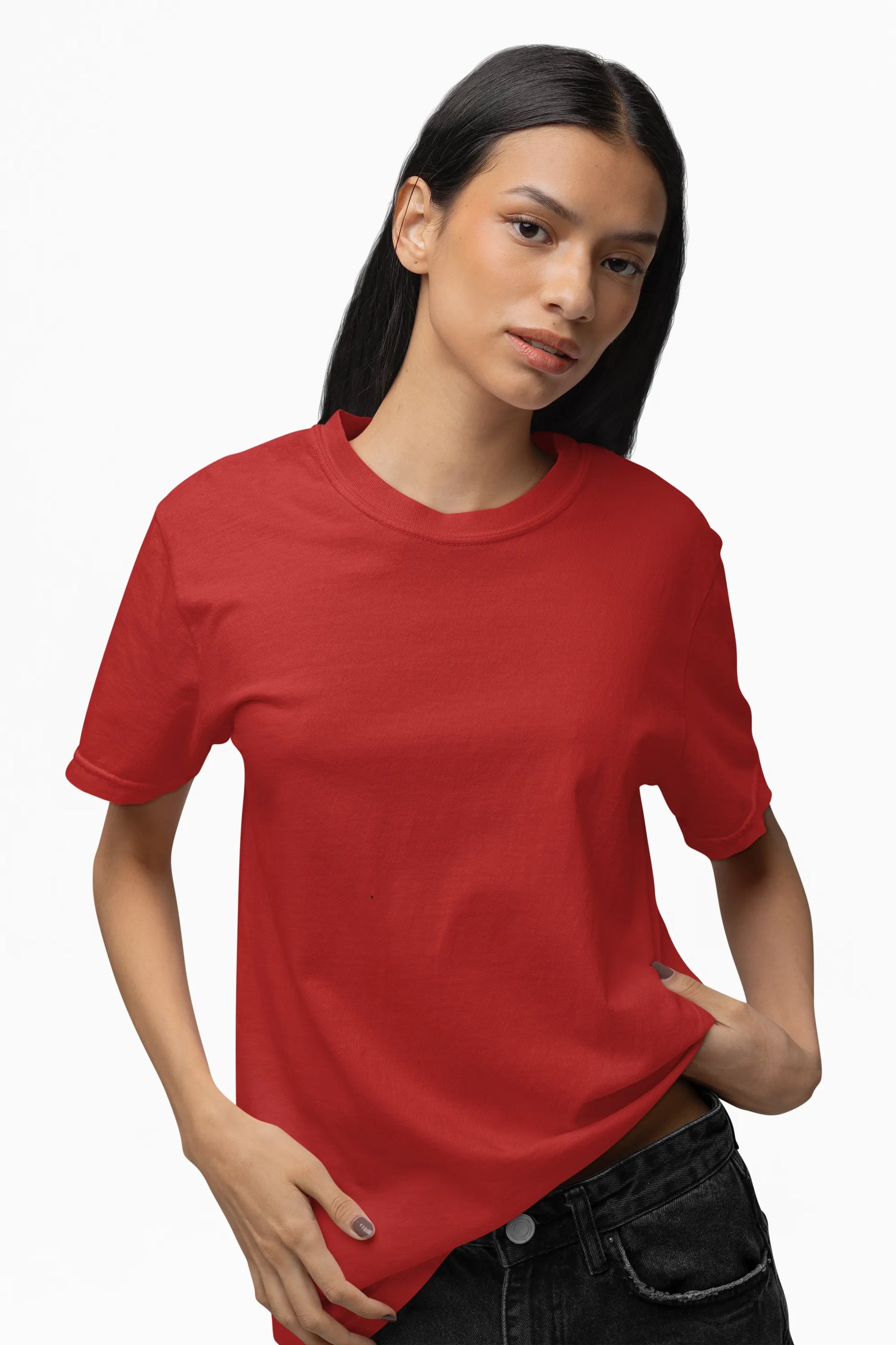 "L" - Women’s Relaxed Fit Solid T-shirt