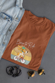 Born to Ride – Adventure Dog Biking T-Shirt for Men