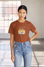 Born to Ride – Adventure Dog Biking T-Shirt for Women