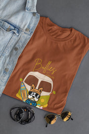 "Bullies Forever Surf Van T-Shirt – Cool French Bulldog Tee " | Women’s T-shirt for Animal Lovers