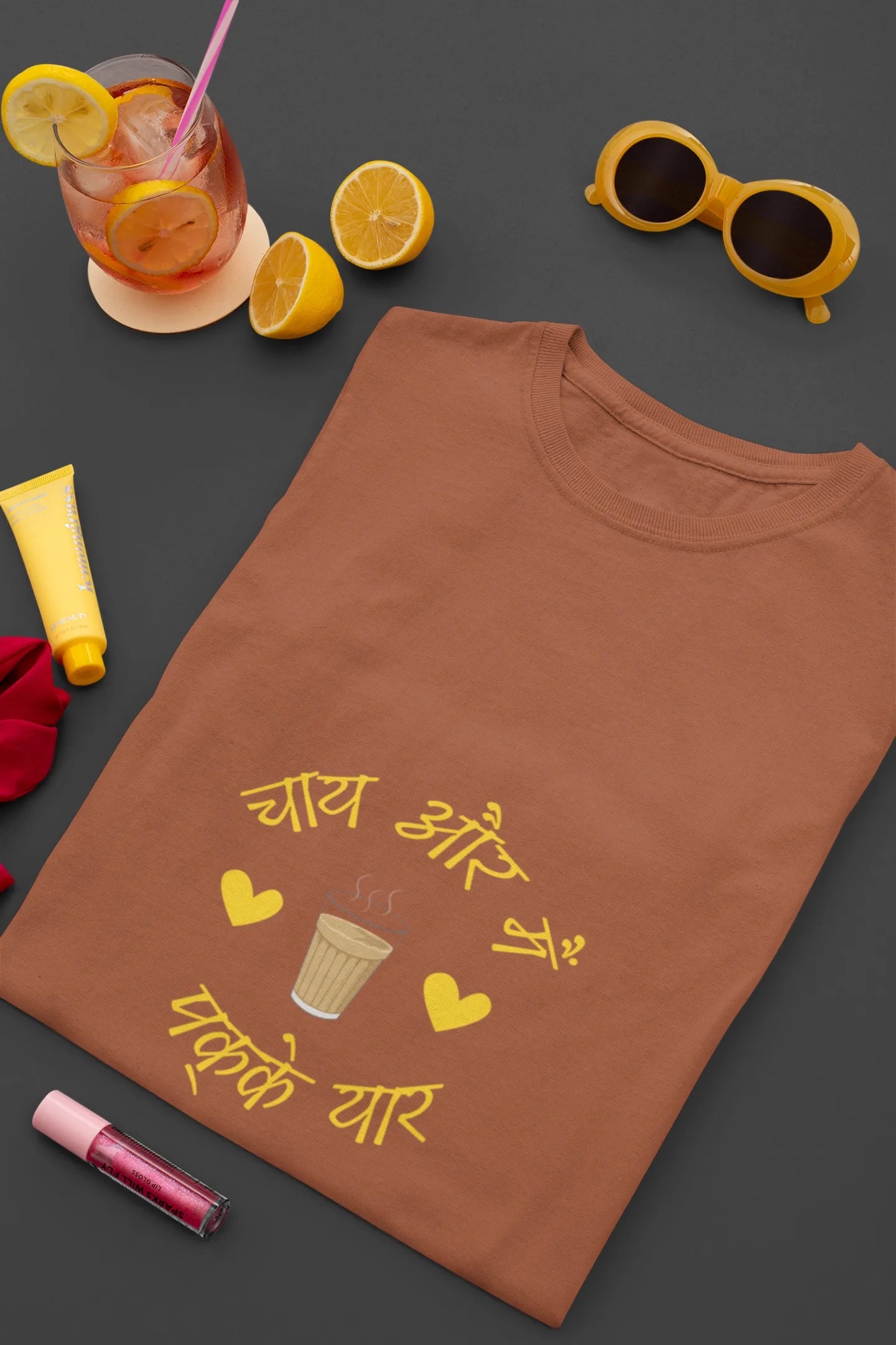 "Chai Aur Main, Pakke Yaar" | Women’s T-shirt for Tea Lovers