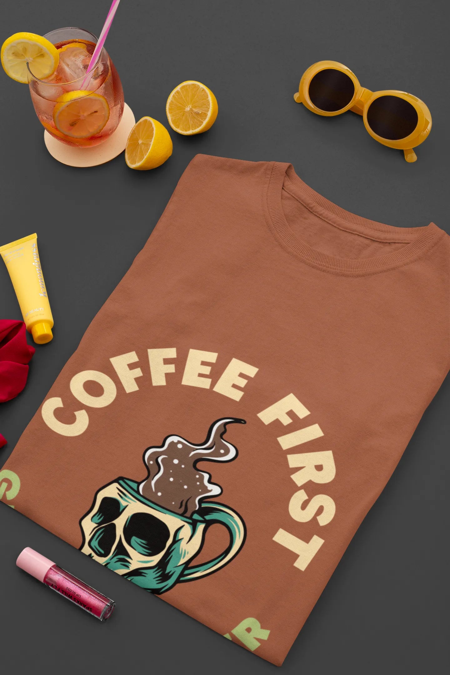 "Coffee First - Greatness Later" | Men’s Coffee Lovers T-shirt