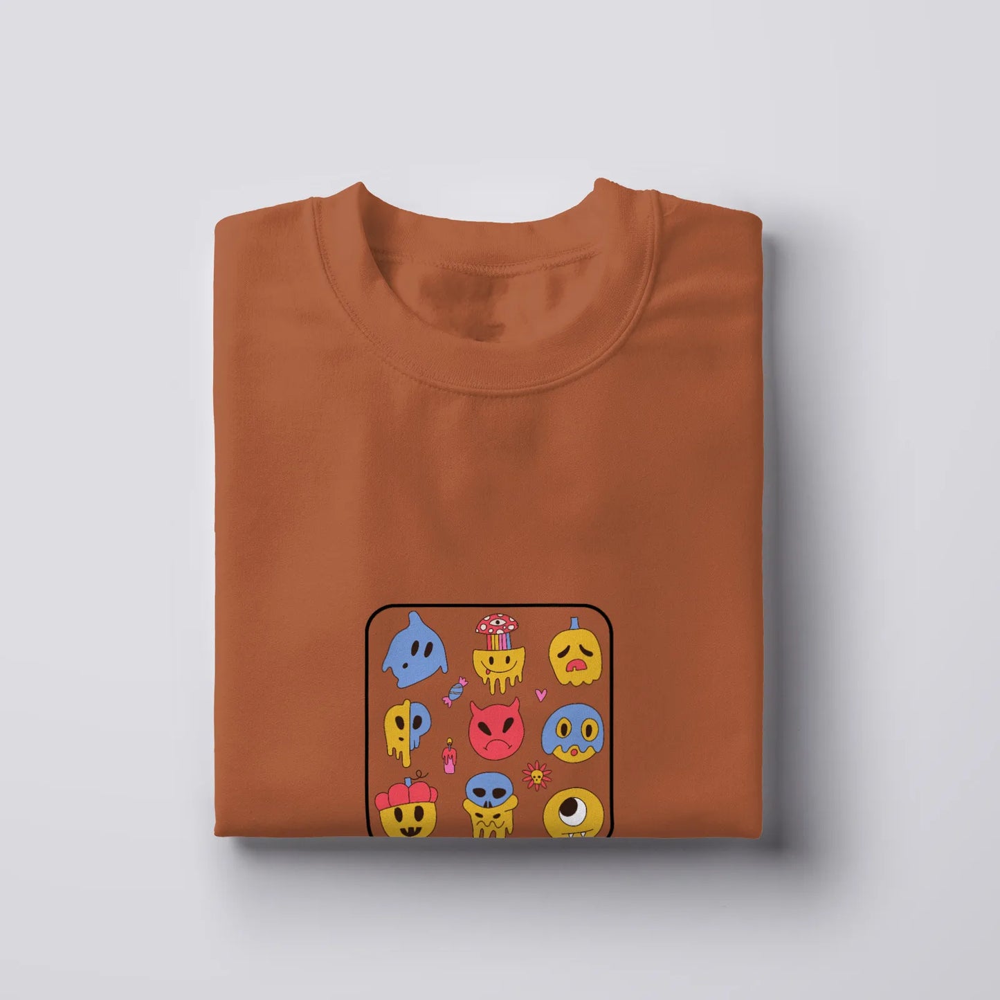 Funky Monster Face Cartoon T-Shirt for Women from Woven Weft