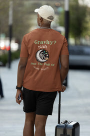 "Gravity? Nah - Just The Pull of Good Tea" | Men’s T-shirt for Tea Lovers