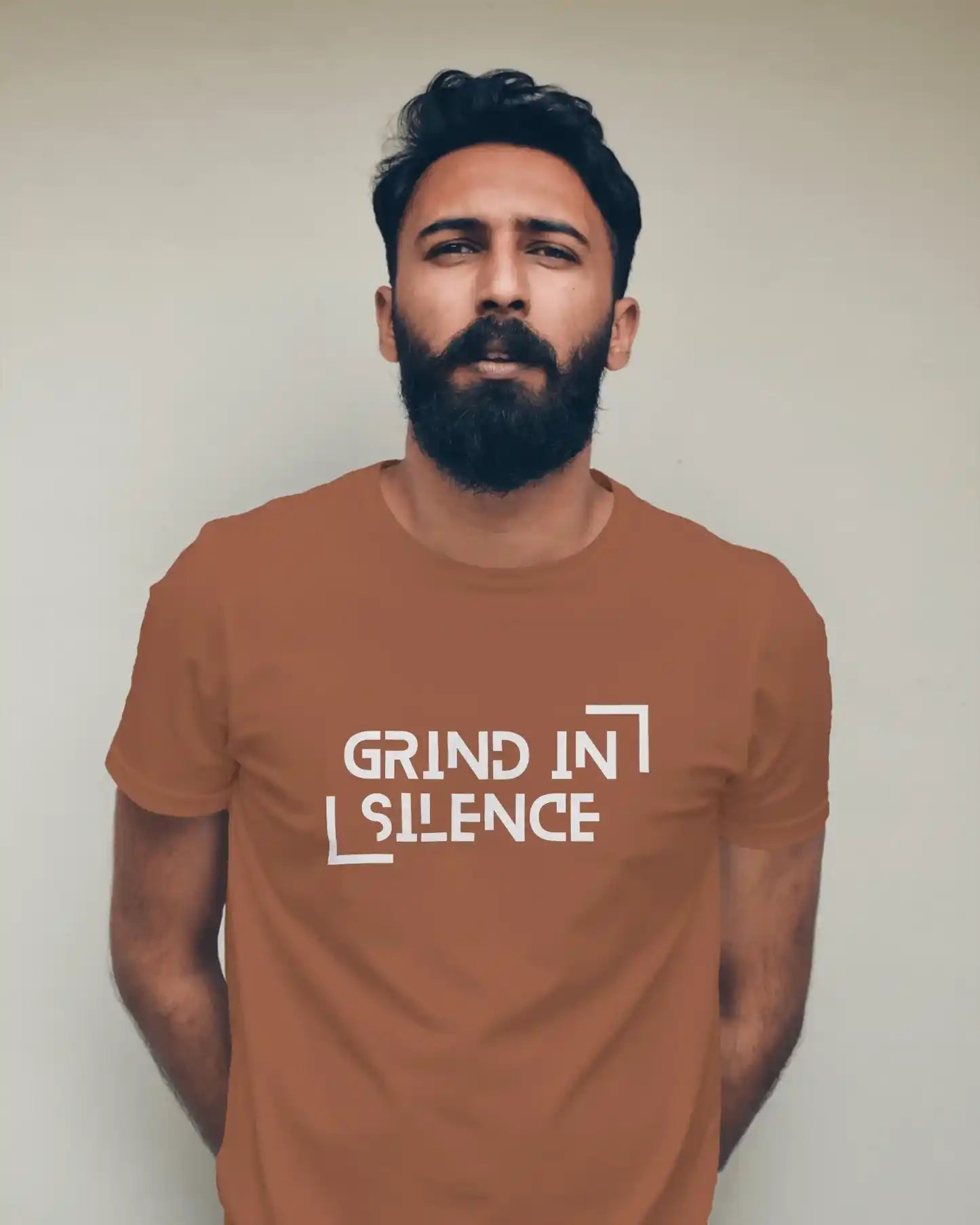 "Grind In Silence" | Men’s Motivational T-shirt