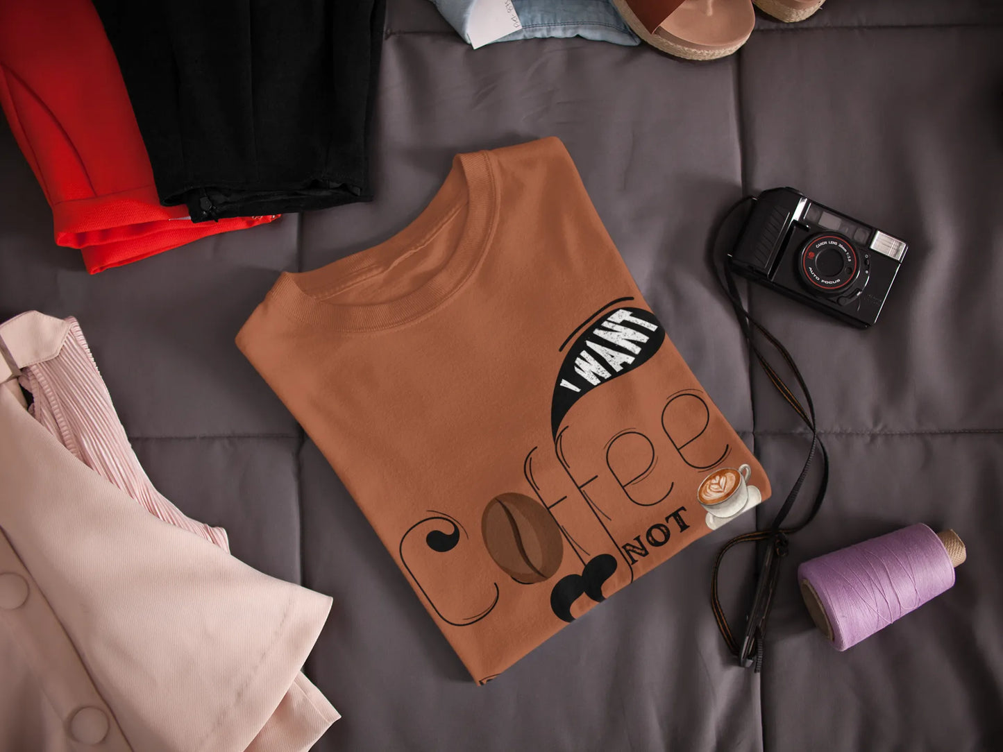 "I Want Coffee - Not Your Opinion" | Women’s Coffee Lovers T-shirt