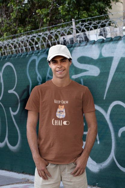 "Keep Calm - Chai" | Men’s T-shirt for Tea Lovers