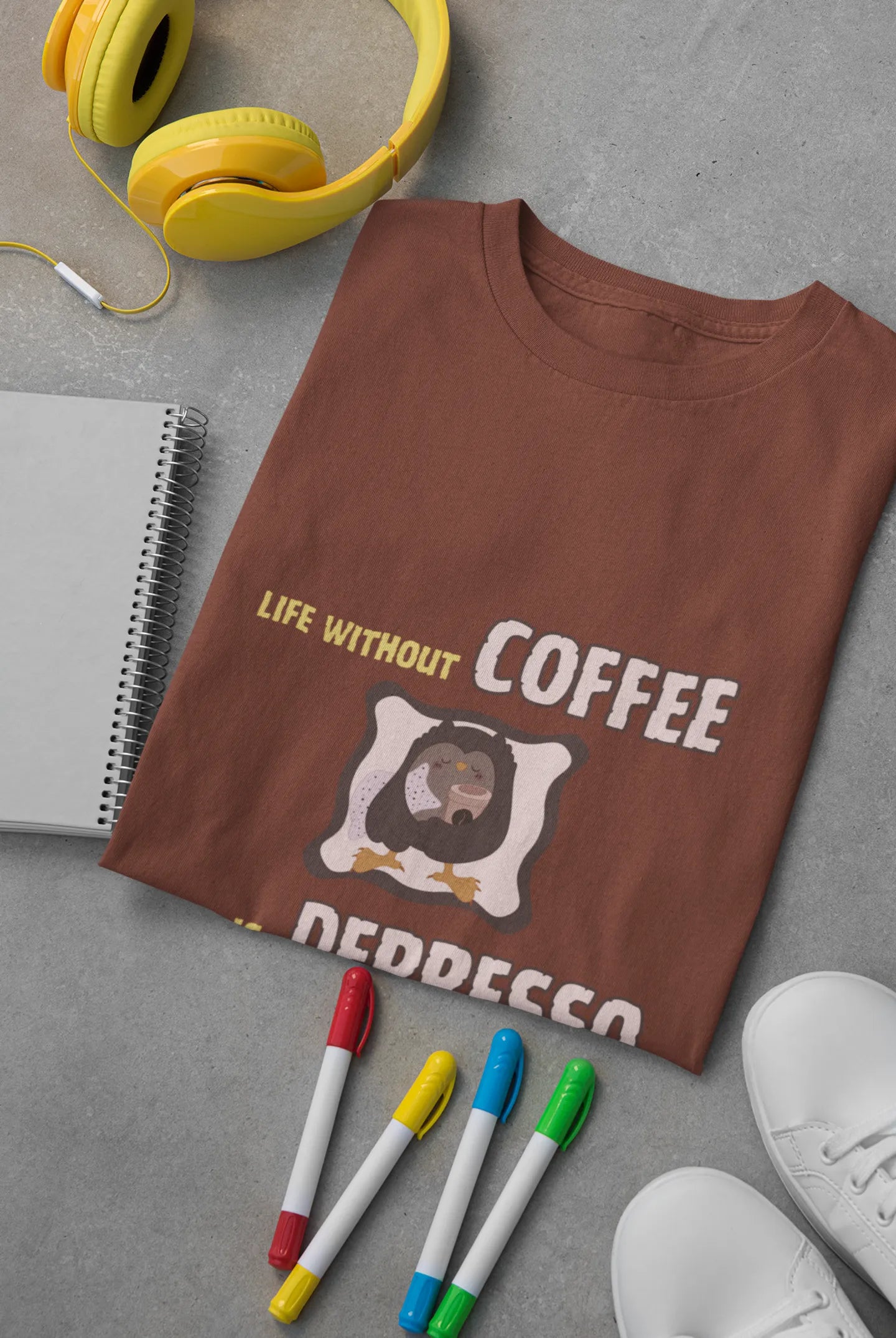"Life Without Coffee Is Depresso" | Men’s Coffee Lovers T-shirt