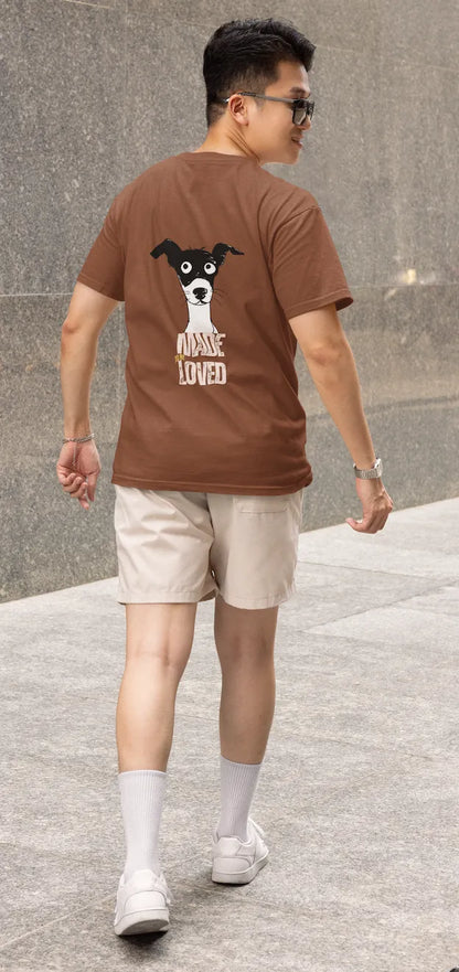 Made to Be Loved – Loyal Rescue Dog T-Shirt for Men