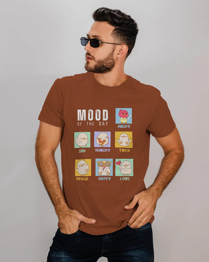 "Mood Chick Emotions T-Shirt – Cute Kawaii Cartoon Tee" | Men’s T-shirt for Animal Lovers