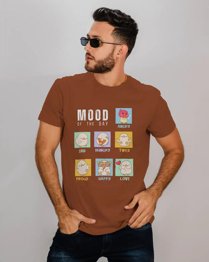 "Mood Chick Emotions T-Shirt – Cute Kawaii Cartoon Tee" | Men’s T-shirt for Animal Lovers