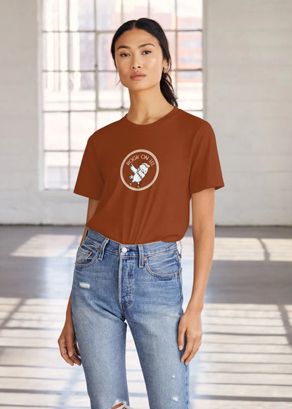 Rock On Dabbing Chicken Graphic T-Shirt for Women