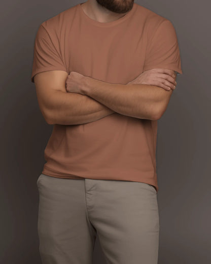 "M" - Men’s Regular Fit Solid T-shirt