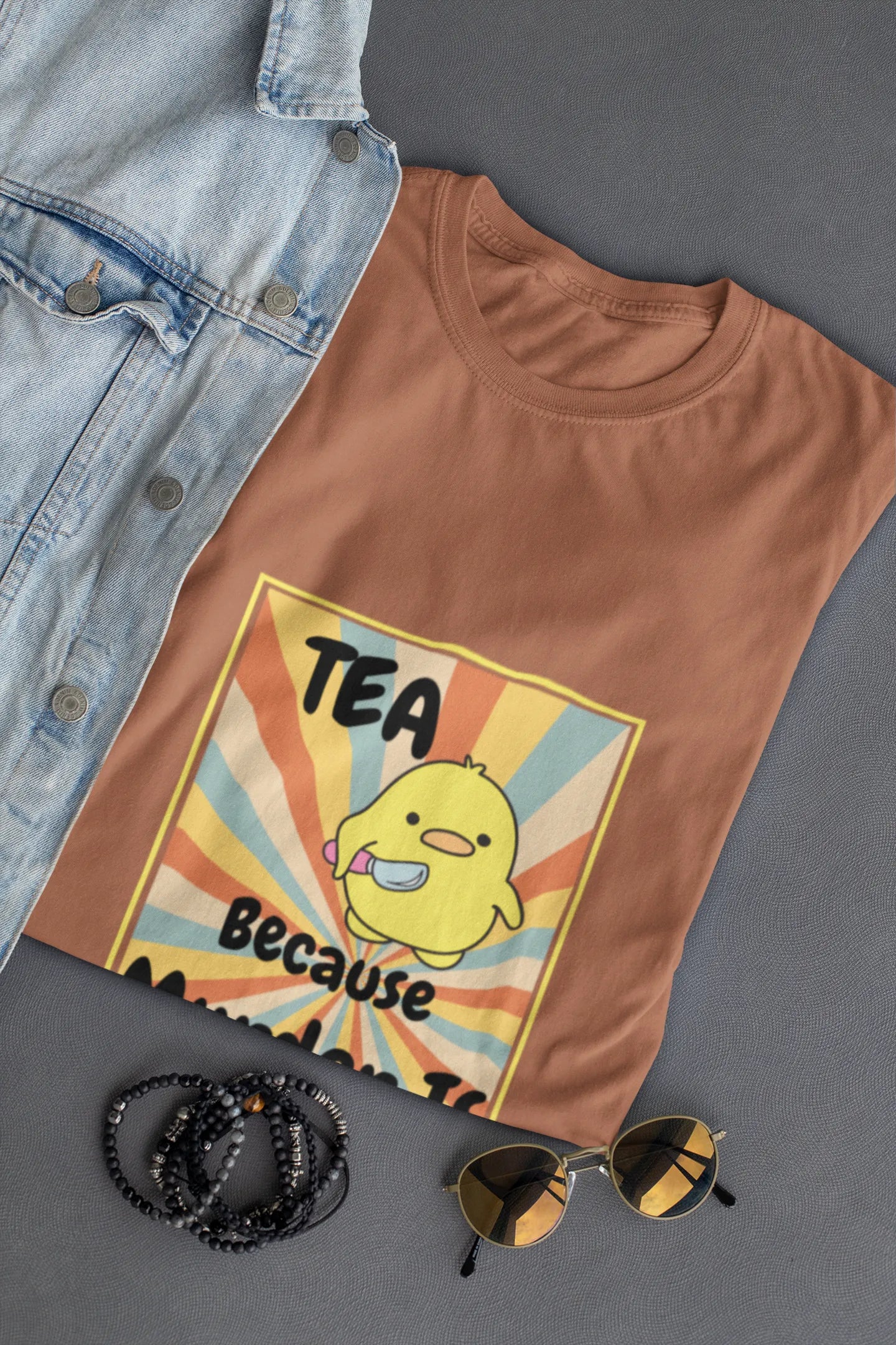 "Tea - Because Murder is Illegal" | Men’s T-shirt for Tea Lovers
