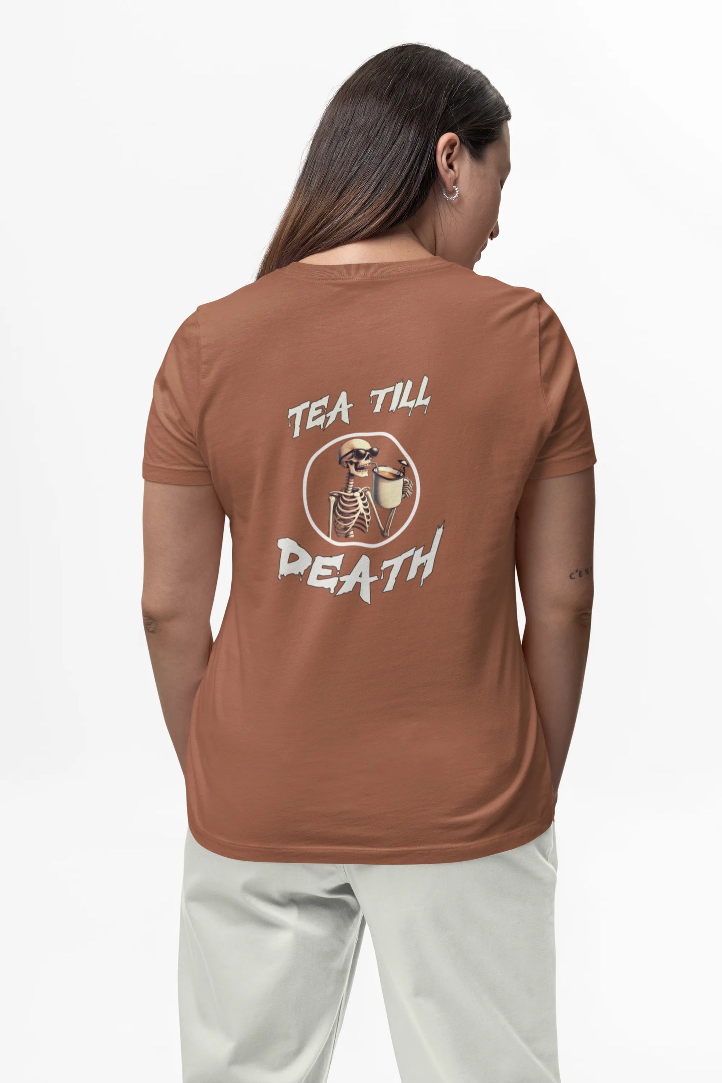 "Tea Till Death" | Women’s T-shirt for Tea Lovers