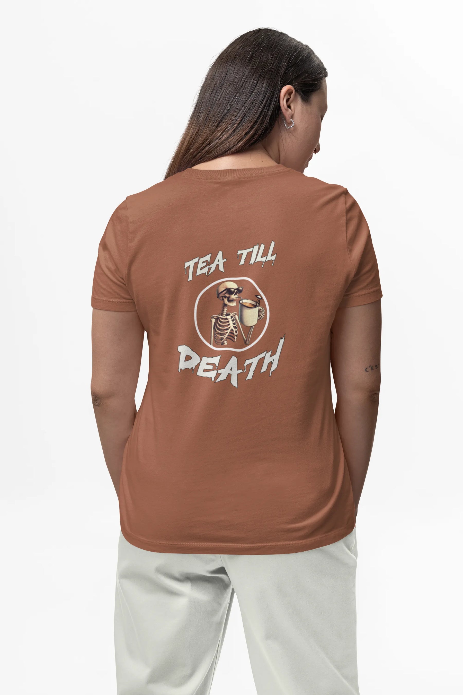 "Tea Till Death" | Women’s T-shirt for Tea Lovers