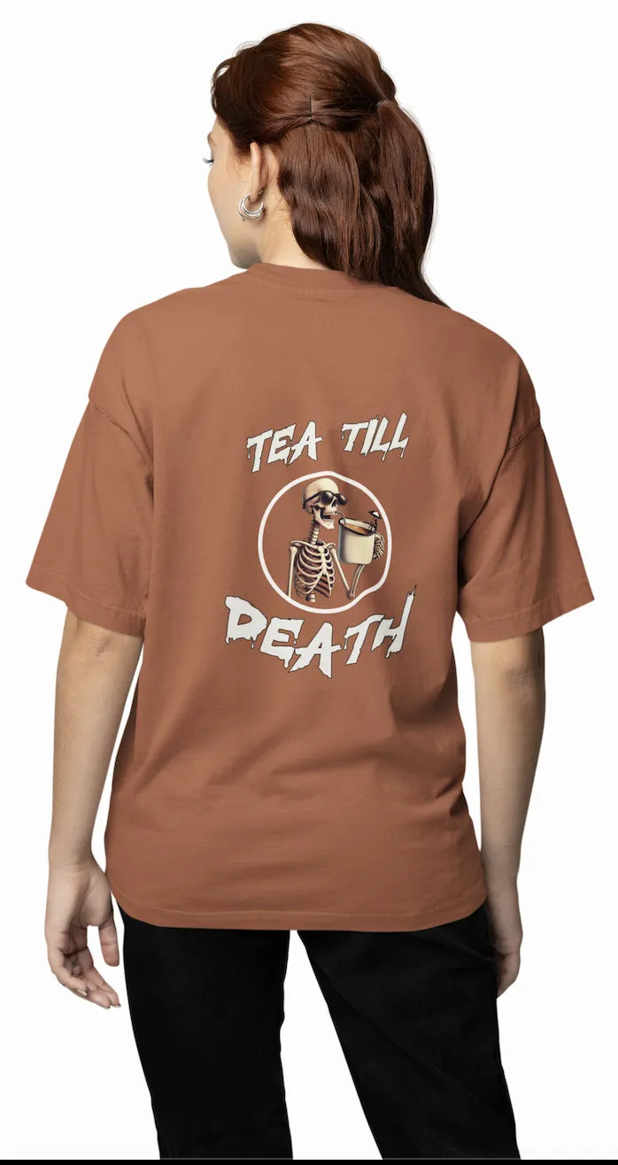 "Tea Till Death" | Women’s T-shirt for Tea Lovers
