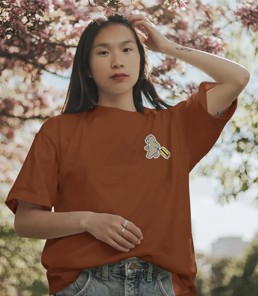 Wander Bear – Playful Travel Bear T-Shirt for Women
