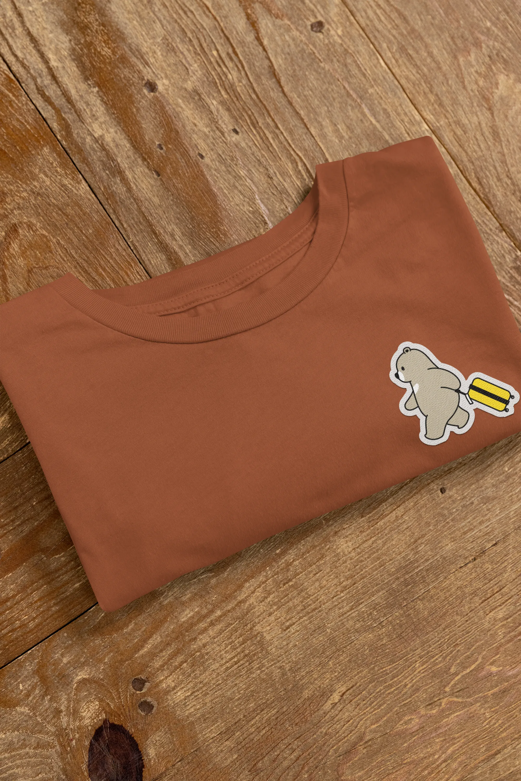 Wander Bear – Playful Travel Bear T-Shirt for Women