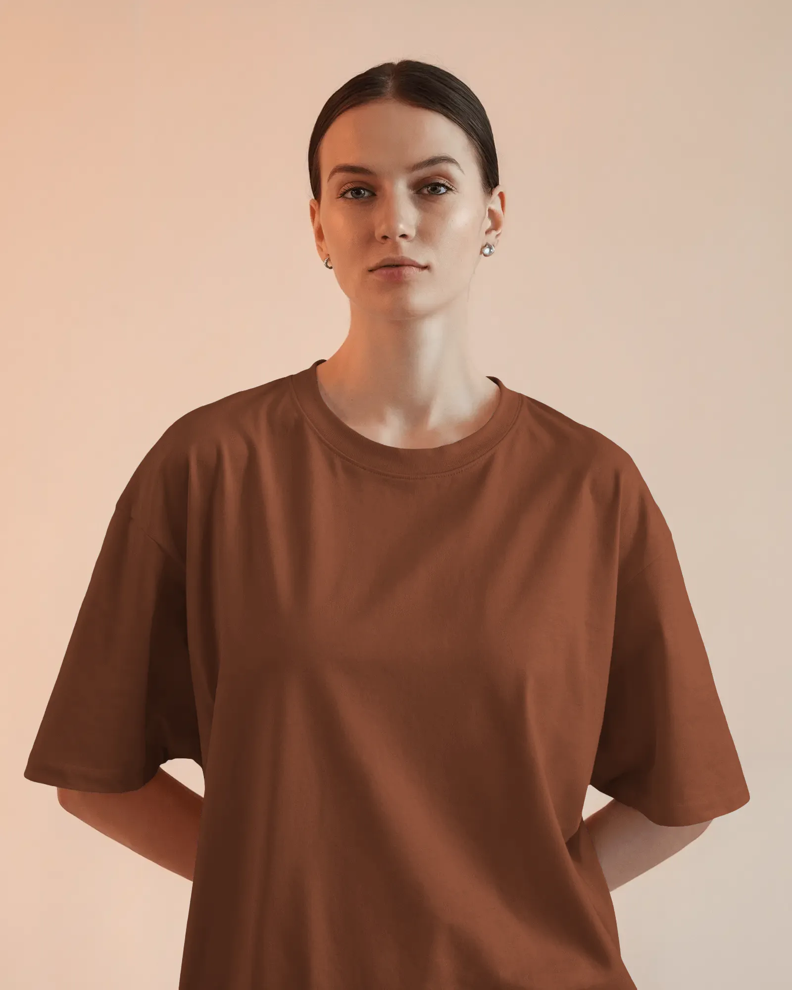 "L" - Women’s Oversize Fit Solid T-shirt