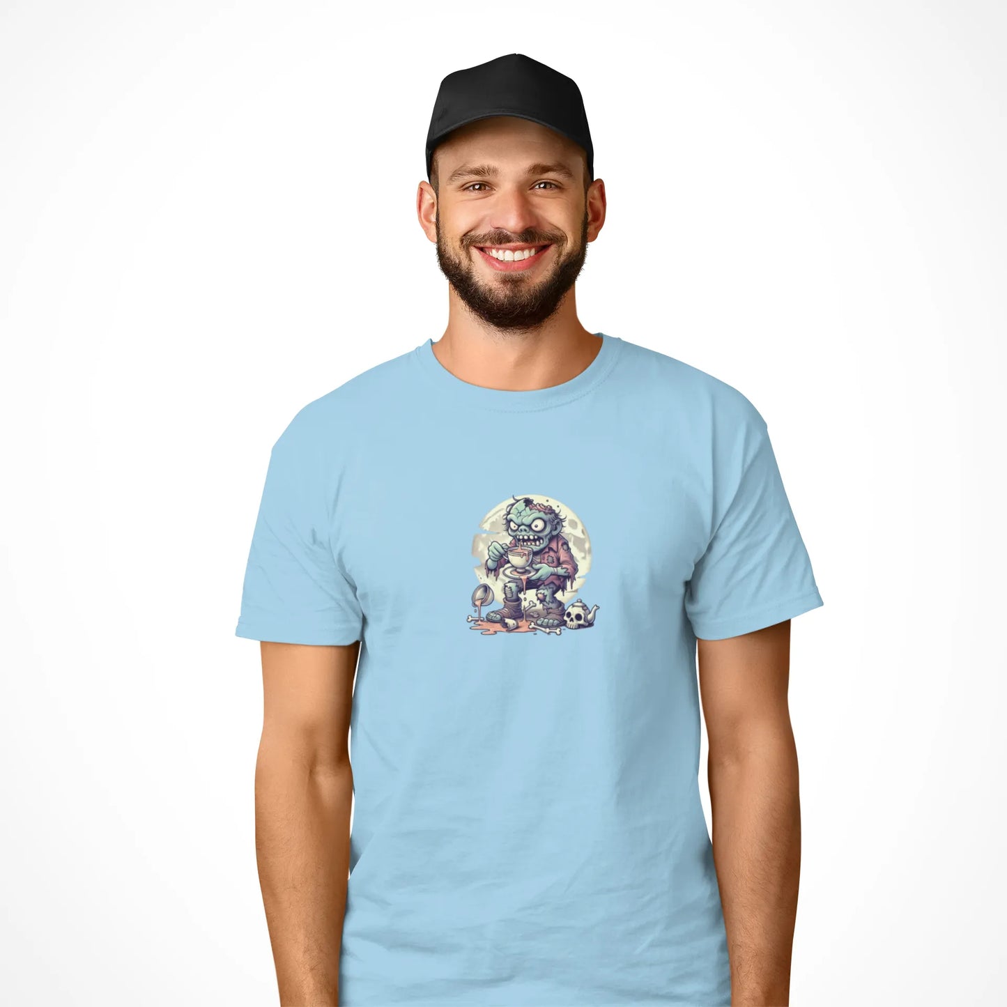 "Brains? No Thanks, Just Tea" | Men’s T-shirt for Tea Lovers