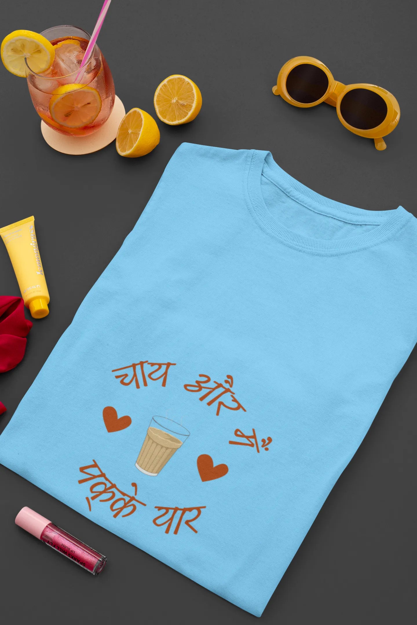 "Chai Aur Main, Pakke Yaar" | Women’s T-shirt for Tea Lovers