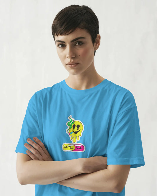 "Chill Pill Cartoon T-Shirt – Trippy Streetwear for Cartoon Lovers" | Women’s T-shirt for Cartoon Lovers