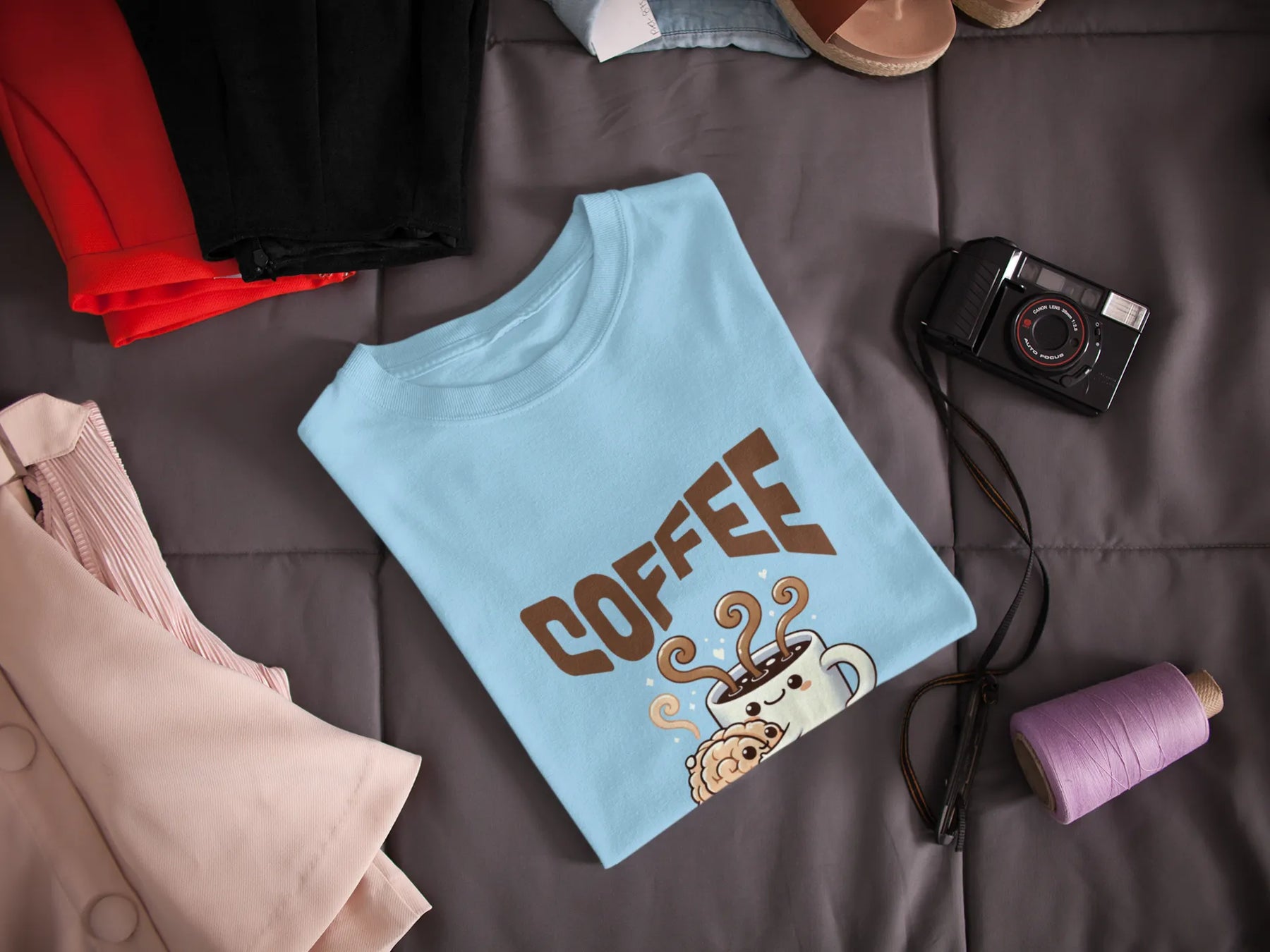 "Coffee - When Your Brain Needs A Hug" | Men’s Coffee Lovers T-shirt
