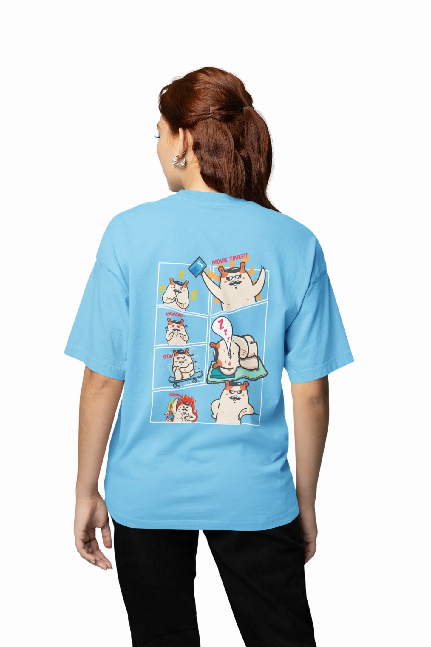 Funny Comic Panel Cartoon T-Shirt for Anime Lovers for Women