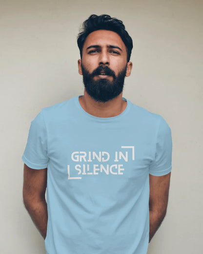"Grind In Silence" | Men’s Motivational T-shirt