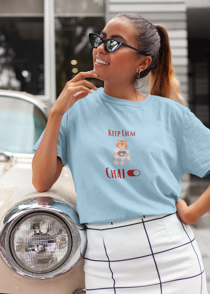 "Keep Calm - Chai" | Women’s T-shirt for Tea Lovers