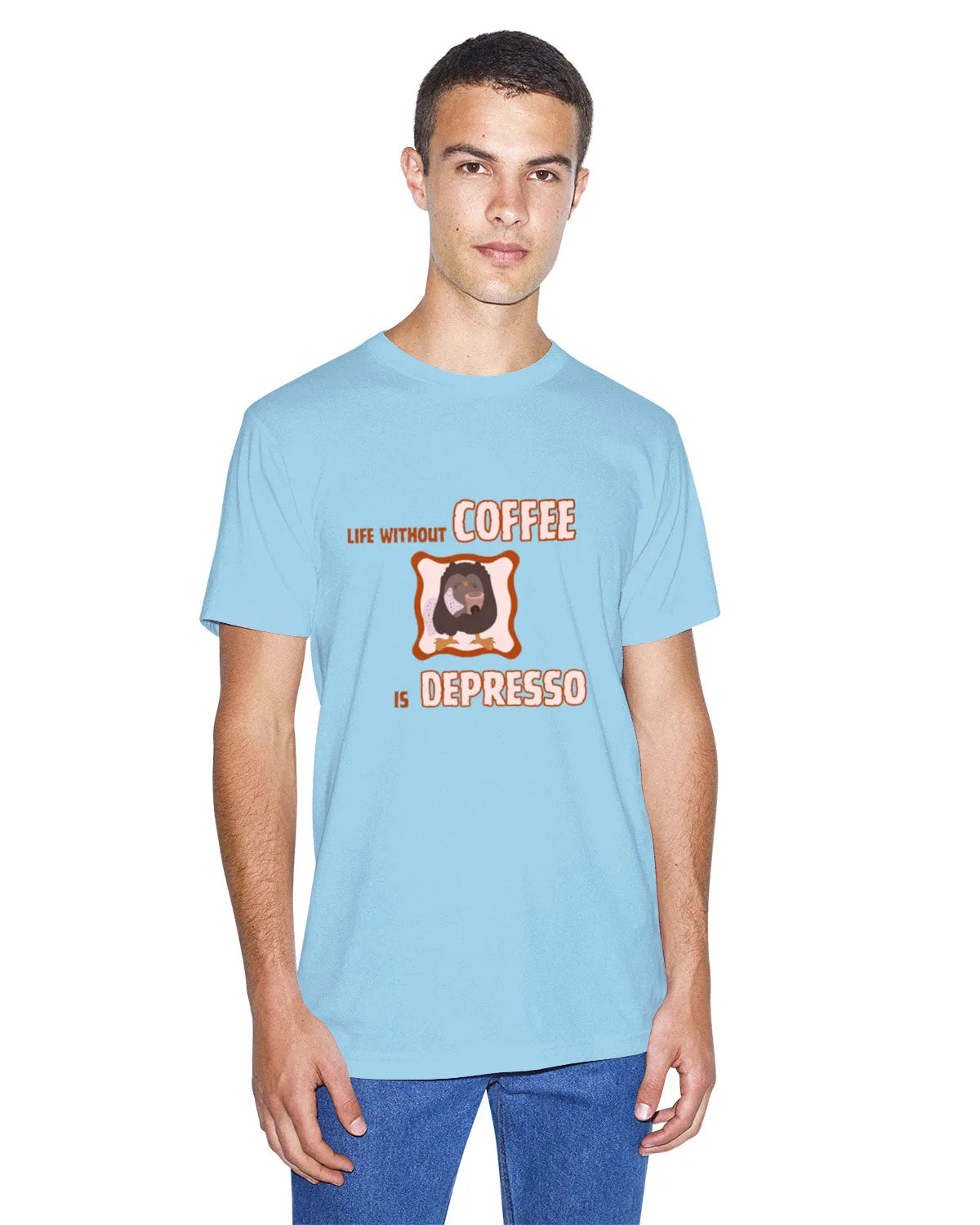 "Life Without Coffee Is Depresso" | Men’s Coffee Lovers T-shirt